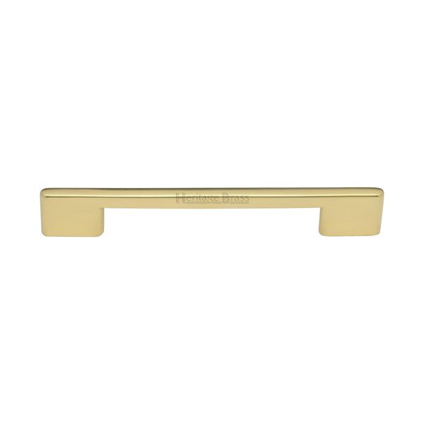 Heritage Brass Cabinet Pull Slim Metro Design 160mm CTC Polished Brass finish - C3681 160-PB - Choice Handles