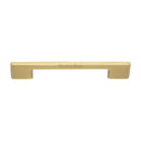 Heritage Brass Cabinet Pull Slim Metro Design 160mm CTC Satin Brass finish - C3681 160-SB - Choice Handles