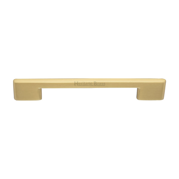Heritage Brass Cabinet Pull Slim Metro Design 160mm CTC Satin Brass finish - C3681 160-SB - Choice Handles