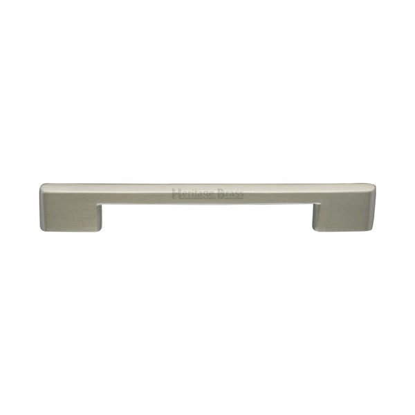 Heritage Brass Cabinet Pull Slim Metro Design 160mm CTC Satin Nickel finish - C3681 160-SN - Choice Handles