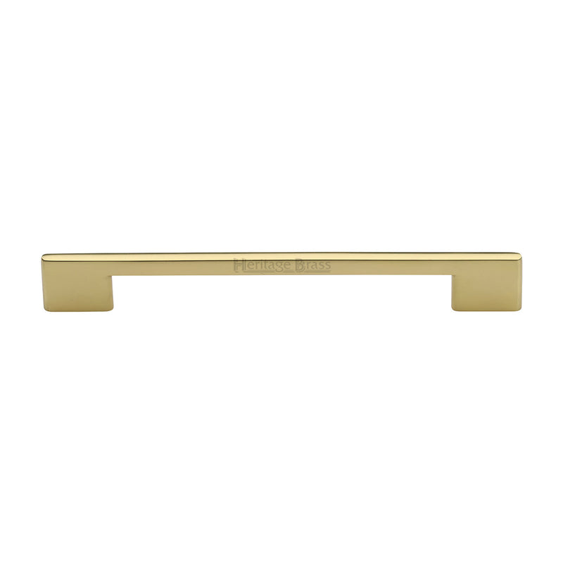 Heritage Brass Cabinet Pull Slim Metro Design 192mm CTC Polished Brass finish - C3681 192-PB - Choice Handles