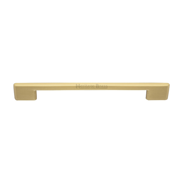 Heritage Brass Cabinet Pull Slim Metro Design 192mm CTC Satin Brass finish - C3681 192-SB - Choice Handles