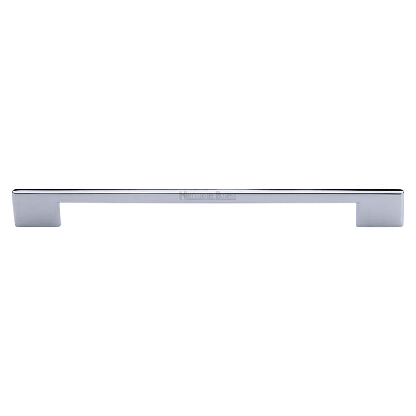 Heritage Brass Cabinet Pull Slim Metro Design 256mm CTC Polished Chrome finish - C3681 256-PC - Choice Handles