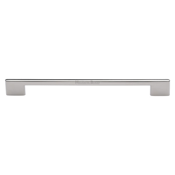 Heritage Brass Cabinet Pull Slim Metro Design 256mm CTC Polished Nickel finish - C3681 256-PNF - Choice Handles