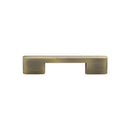 Heritage Brass Cabinet Pull Slim Metro Design 96mm CTC Antique Brass finish - C3681 96-AT - Choice Handles