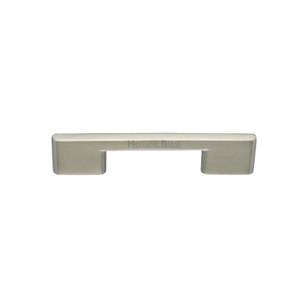 Heritage Brass Cabinet Pull Slim Metro Design 96mm CTC Satin Nickel finish - C3681 96-SN - Choice Handles