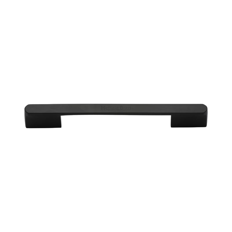 Heritage Brass Cabinet Pull Bridge Design 128&amp;160mm CTC Matt Black Finish
 - C3684 128&160BK - Choice Handles