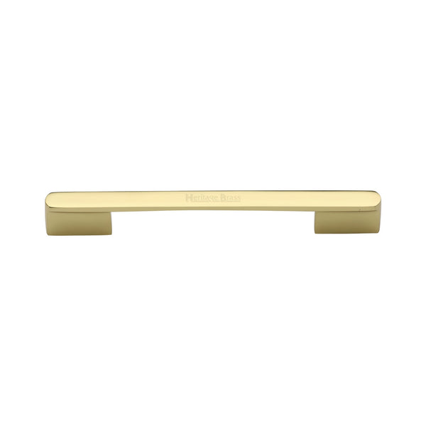 Heritage Brass Cabinet Pull Bridge Design 128&amp;160mm CTC Polished Brass Finish
 - C3684 128&160PB - Choice Handles