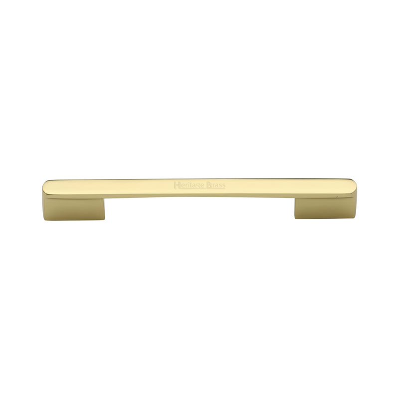 Heritage Brass Cabinet Pull Bridge Design 128&amp;160mm CTC Polished Brass Finish
 - C3684 128&160PB - Choice Handles