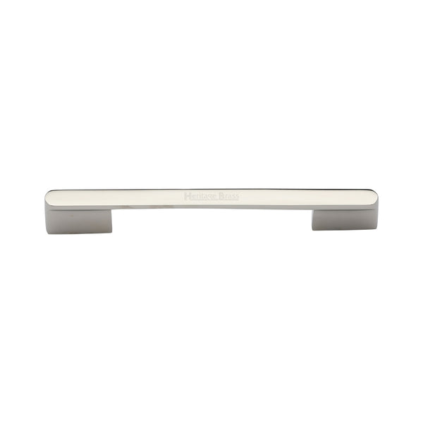 Heritage Brass Cabinet Pull Bridge Design 128&amp;160mm CTC Polished Nickel Finish
 - C3684 128&160PN - Choice Handles