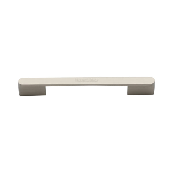 Heritage Brass Cabinet Pull Bridge Design 128&amp;160mm CTC Satin Nickel Finish
 - C3684 128&160SN - Choice Handles