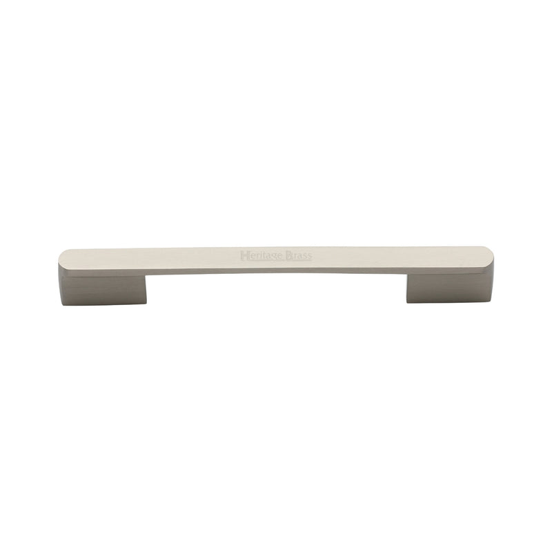 Heritage Brass Cabinet Pull Bridge Design 128&amp;160mm CTC Satin Nickel Finish
 - C3684 128&160SN - Choice Handles