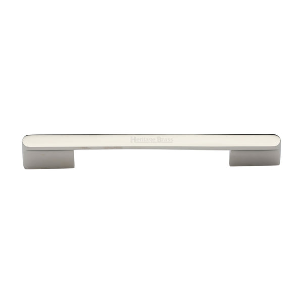 Heritage Brass Cabinet Pull Bridge Design 192&amp;224mm CTC Polished Nickel Finish
 - C3684 192&224PN - Choice Handles