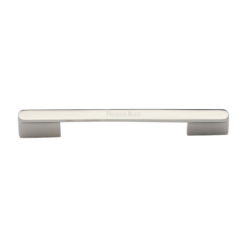 Heritage Brass Cabinet Pull Bridge Design 192&amp;224mm CTC Polished Nickel Finish
 - C3684 192&224PN - Choice Handles