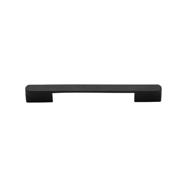 Heritage Brass Cabinet Pull Bridge Design 96mm CTC Matt Black Finish - C3684 96-BKMT - Choice Handles