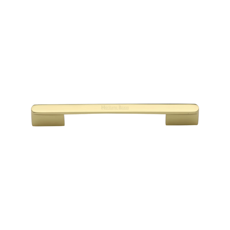 Heritage Brass Cabinet Pull Bridge Design 96mm CTC Polished Brass Finish - C3684 96-PB - Choice Handles