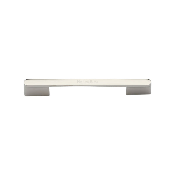 Heritage Brass Cabinet Pull Bridge Design 96mm CTC Polished Nickel Finish - C3684 96-PNF - Choice Handles