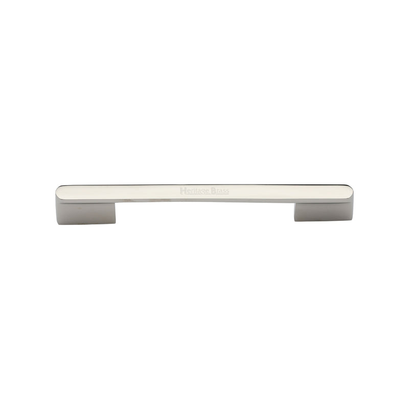 Heritage Brass Cabinet Pull Bridge Design 96mm CTC Polished Nickel Finish - C3684 96-PNF - Choice Handles