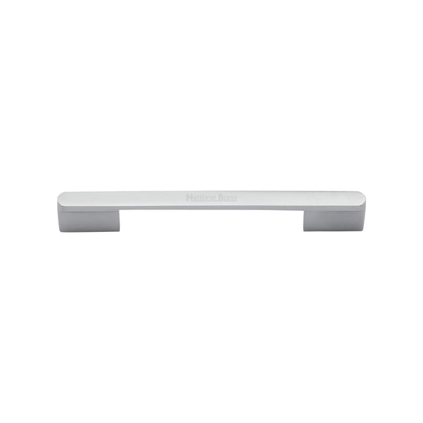 Heritage Brass Cabinet Pull Bridge Design 96mm CTC Satin Chrome Finish - C3684 96-SC - Choice Handles