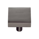 Heritage Brass Cabinet Knob Square Design 32mm Matt Bronze finish - C3685 32-MB - Choice Handles