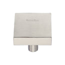 Heritage Brass Cabinet Knob Square Design 32mm Satin Nickel finish - C3685 32-SN - Choice Handles