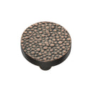 Heritage Brass Cabinet Knob Round Stingray Design 32mm Aged Copper finish - C3686 32-AC - Choice Handles