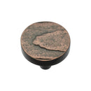 Heritage Brass Cabinet Knob Round Pine Design 32mm Aged Copper finish - C3697 32-AC - Choice Handles