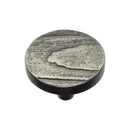 Heritage Brass Cabinet Knob Round Pine Design 38mm Aged Nickel finish - C3697 38-AN - Choice Handles