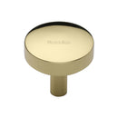 Heritage Brass Cabinet Knob Tayo Design 32mm Polished Brass finish - C3875 32-PB - Choice Handles