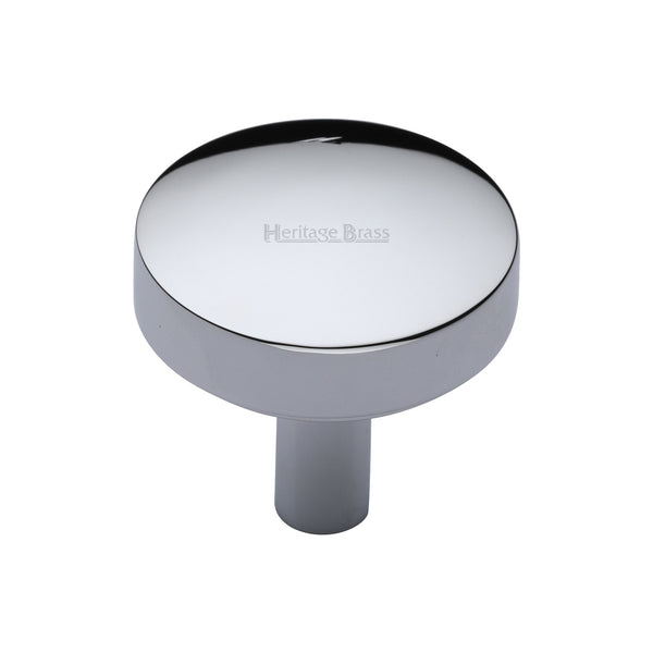 Heritage Brass Cabinet Knob Tayo Design 32mm Polished Chrome finish - C3875 32-PC - Choice Handles
