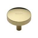 Heritage Brass Cabinet Knob Tayo Design 38mm Polished Brass finish - C3875 38-PB - Choice Handles