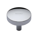 Heritage Brass Cabinet Knob Tayo Design 38mm Polished Chrome finish - C3875 38-PC - Choice Handles