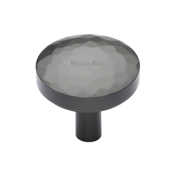 Heritage Brass Cabinet Knob Hammered Design 32mm Matt Bronze finish - C3877 32-MB - Choice Handles