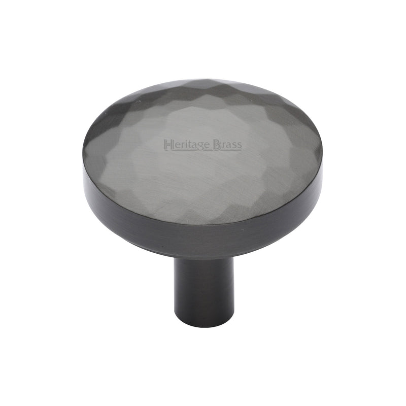 Heritage Brass Cabinet Knob Hammered Design 32mm Matt Bronze finish - C3877 32-MB - Choice Handles
