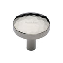 Heritage Brass Cabinet Knob Hammered Design 32mm Polished Nickel - C3877 32-PNF - Choice Handles
