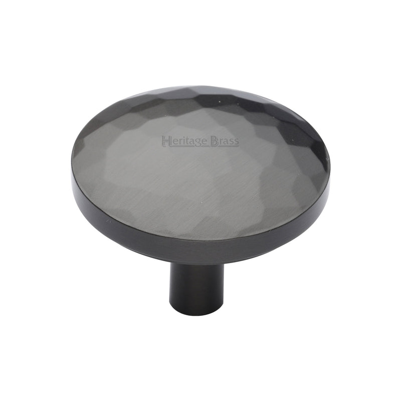 Heritage Brass Cabinet Knob Hammered Design 38mm Matt Bronze finish - C3877 38-MB - Choice Handles