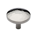 Heritage Brass Cabinet Knob Hammered Design 38mm Polished Nickel - C3877 38-PNF - Choice Handles