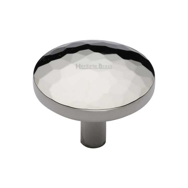 Heritage Brass Cabinet Knob Hammered Design 38mm Polished Nickel - C3877 38-PNF - Choice Handles