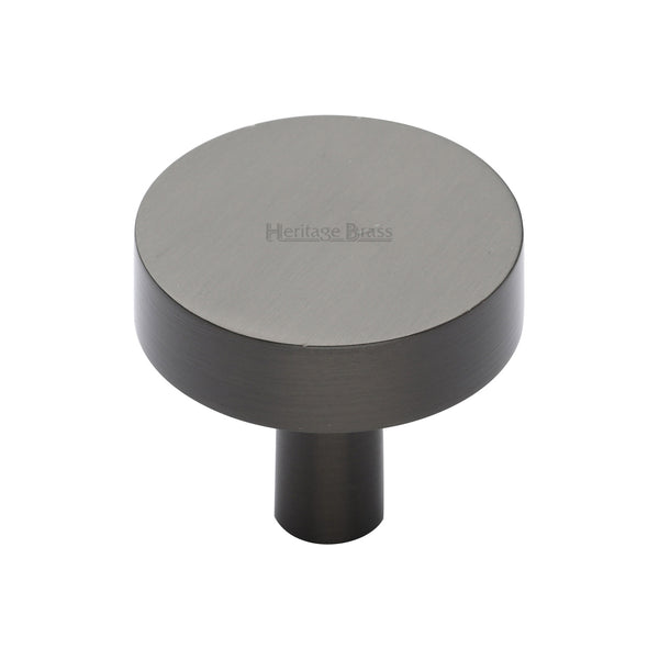Heritage Brass Cabinet Knob Disc Design 32mm Matt Bronze finish - C3880 32-MB - Choice Handles