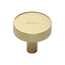 Heritage Brass Cabinet Knob Disc Design 32mm Polished Brass finish - C3880 32-PB - Choice Handles