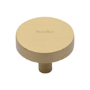 Heritage Brass Cabinet Knob Disc Design 38mm Satin Brass finish - C3880 38-SB - Choice Handles