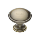 Heritage Brass Cabinet Knob Domed Design 32mm Antique Brass finish - C3950 32-AT - Choice Handles