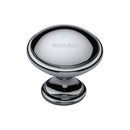 Heritage Brass Cabinet Knob Domed Design 32mm Polished Chrome finish - C3950 32-PC - Choice Handles