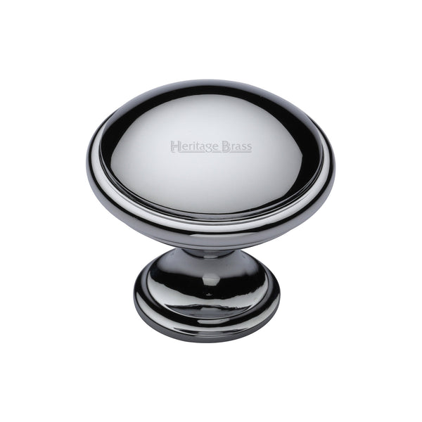 Heritage Brass Cabinet Knob Domed Design 32mm Polished Chrome finish - C3950 32-PC - Choice Handles