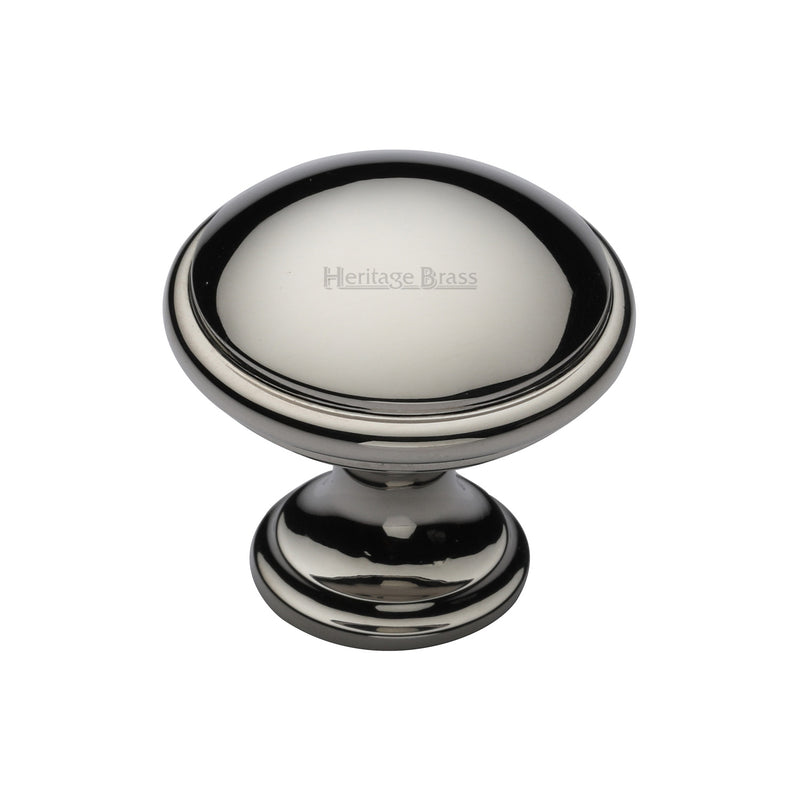 Heritage Brass Cabinet Knob Domed Design 32mm Polished Nickel - C3950 32-PNF - Choice Handles