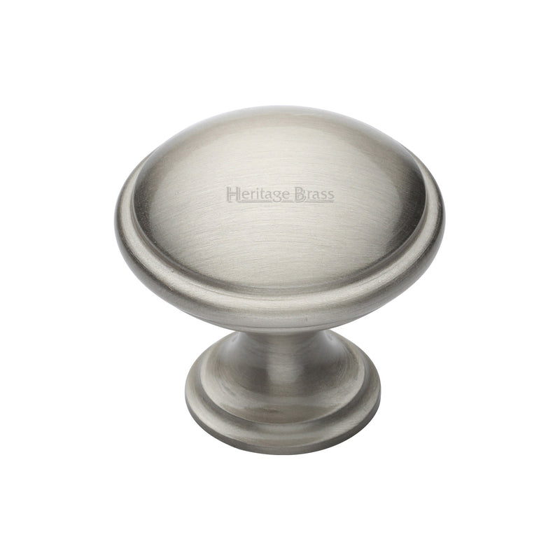 Heritage Brass Cabinet Knob Domed Design 32mm Satin Nickel finish - C3950 32-SN - Choice Handles