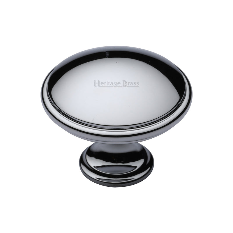 Heritage Brass Cabinet Knob Domed Design 38mm Polished Chrome finish - C3950 38-PC - Choice Handles