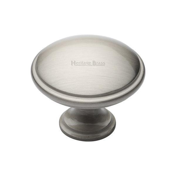 Heritage Brass Cabinet Knob Domed Design 38mm Satin Nickel finish - C3950 38-SN - Choice Handles