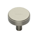 Heritage Brass Cabinet Knob Stepped Disc Design 32mm Satin Nickel finish - C3952 32-SN - Choice Handles