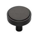 Heritage Brass Cabinet Knob Stepped Disc Design 38mm Matt Bronze finish - C3952 38-MB - Choice Handles